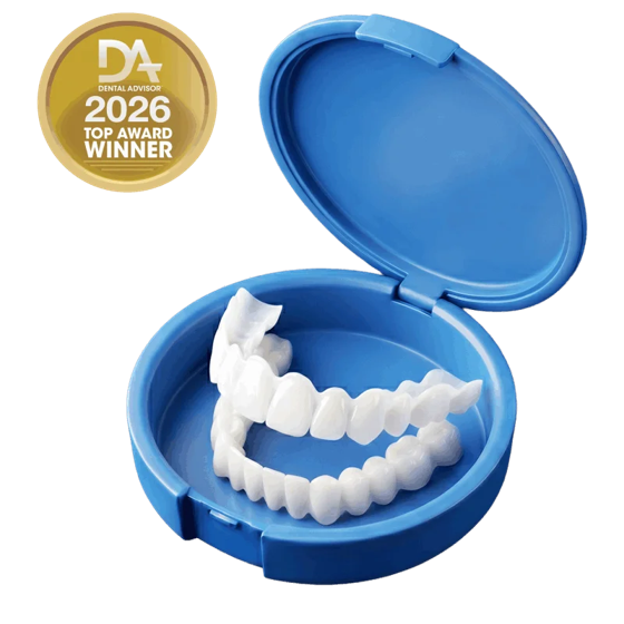 Set abnehmbarer Zahnverblendungen WellaSmile im Etui